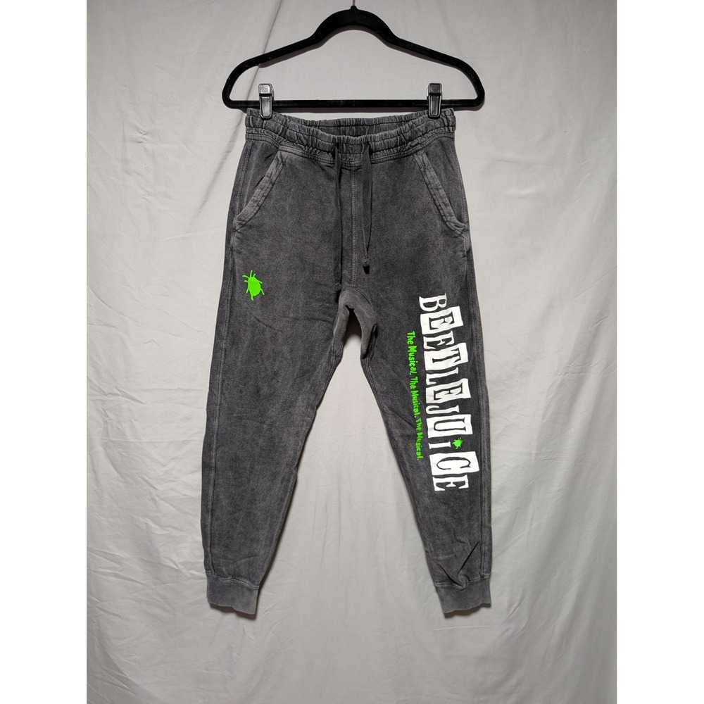 Beetlejuice the Musical Gray‎ Jogger Sweatpants Size Small Halloween October